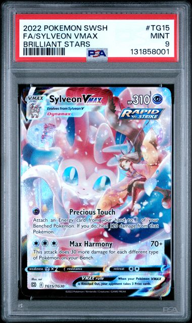 Sylveon 2022 Pokémon Brilliant Stars #TG15/TG30 PSA 9