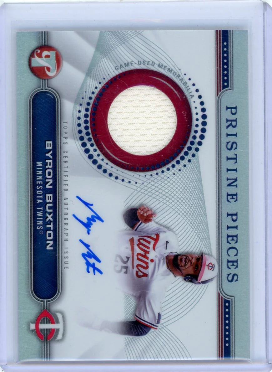 Byron Buxton 2024 Topps Pristine Pristine Pieces Autograph Jersey Relic