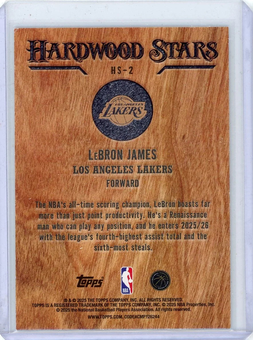 LeBron James 2025-26 Topps Hardwood Stars SSP