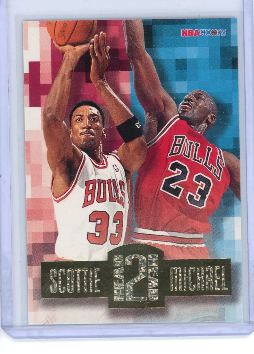 Michael Jordan / Scottie Pippen 1996-97 NBA Hoops Head 2 Head
