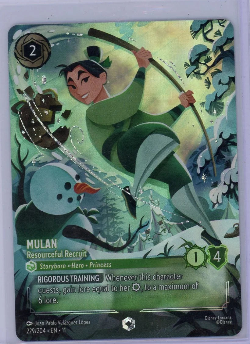 Mulan Resourceful Recruit Disney Lorcana Winterspell Enchanted #210/204