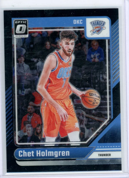 Chet Holmgren 2024-25 Panini Donruss Optic FOTL black prizm #'d 1/3