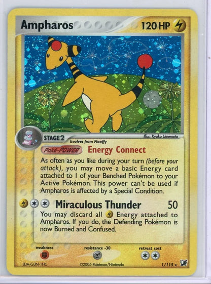 Ampharos Pokémon Unseen Forces Holo #1/115