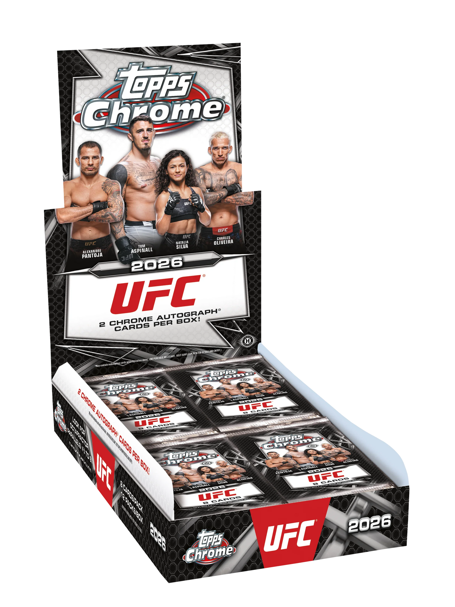 2026 Topps Chrome UFC Hobby 12 Box Case