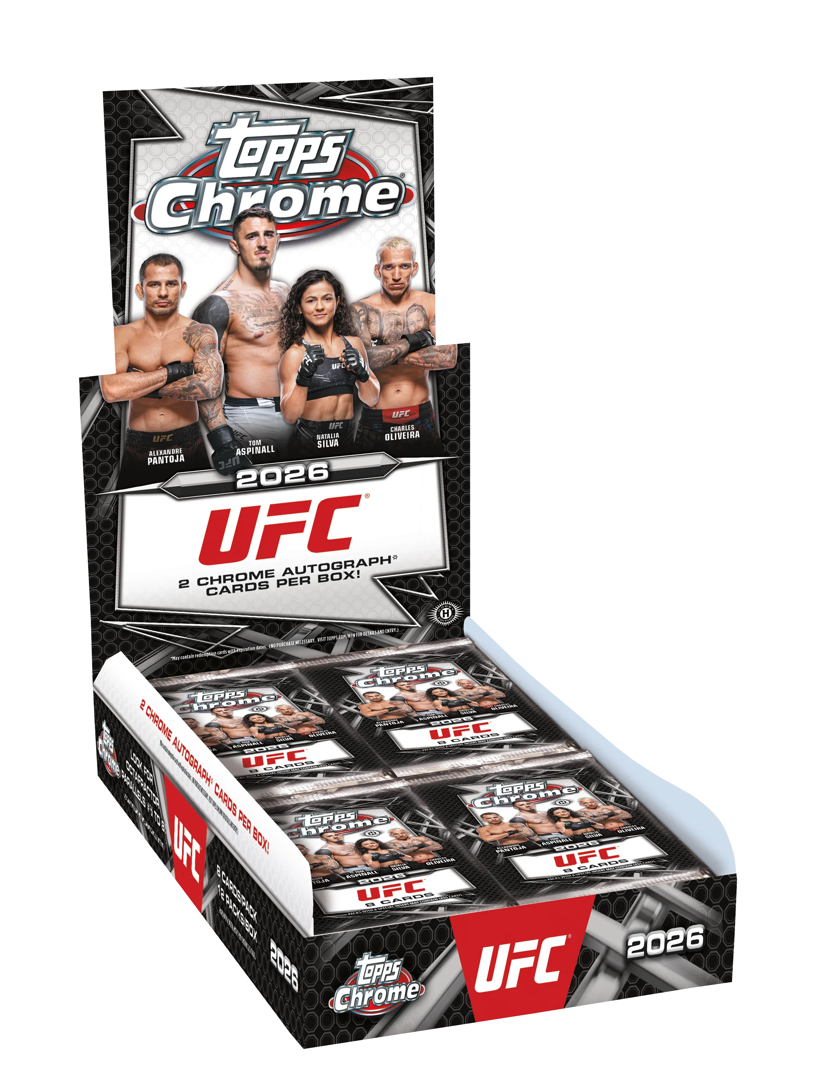 2026 Topps Chrome UFC Hobby 12 Box Case