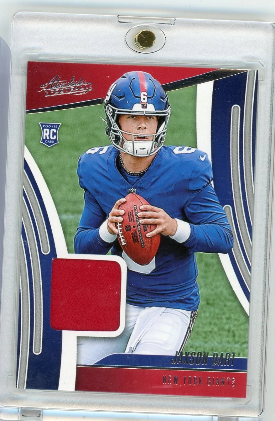 Jaxson Dart 2025 Panini Absolute jersey relic rookie card