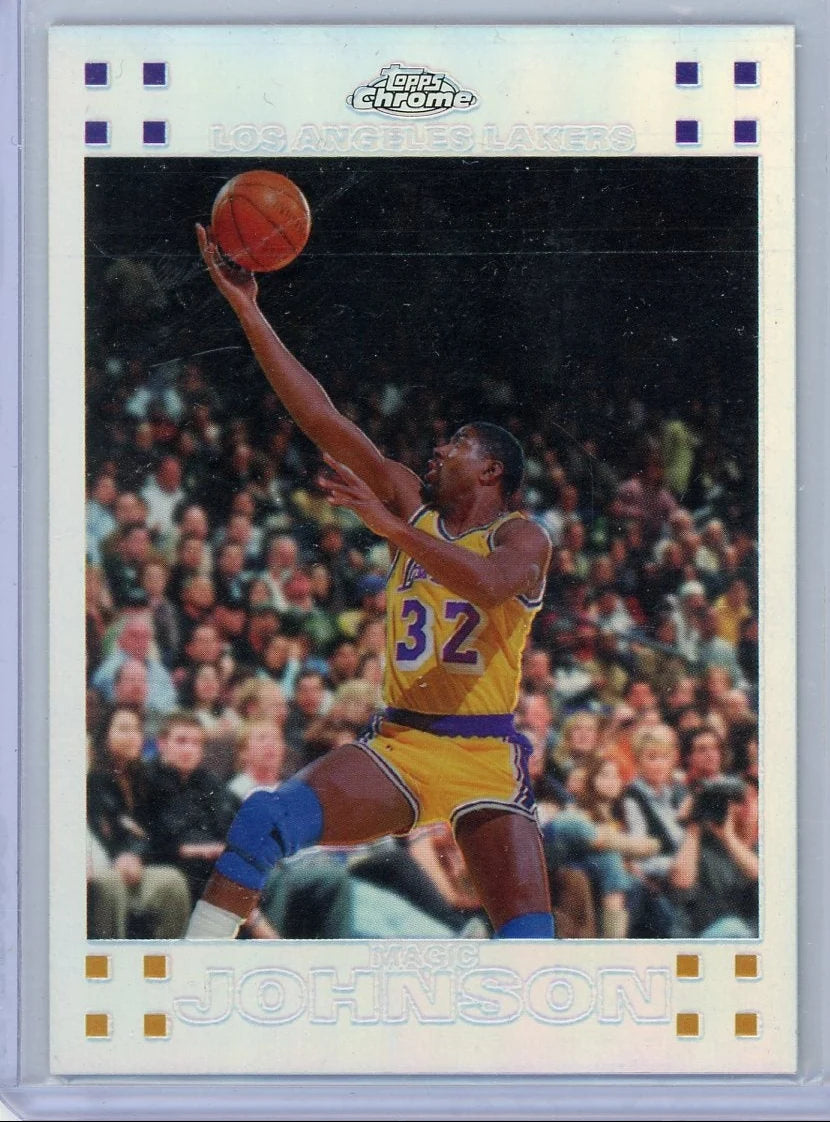Magic Johnson 2007 Topps Chrome refractor #'d 146/999