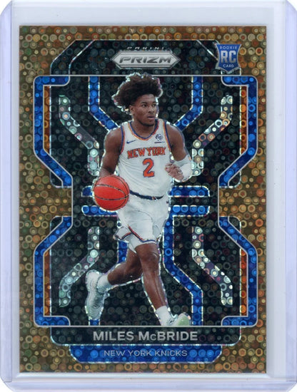 Miles McBride 2021-22 Panini Prizm Bronze Fast Break Prizm #'d 13/20