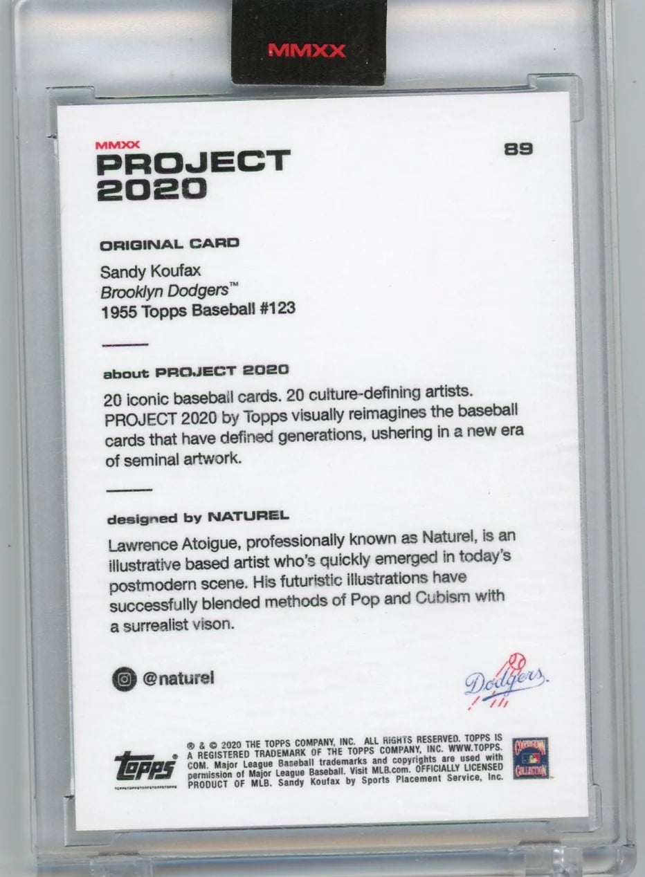 Sandy Koufax 2020 Topps Project 2020 #89