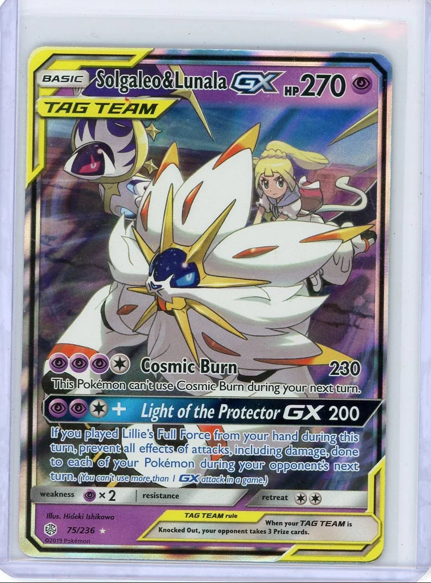 Solgaleo & Lunala GX 2019 Pokemon Cosmic Eclipse #75/236