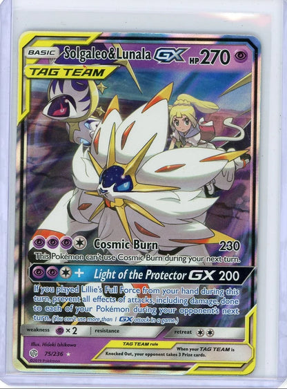 Solgaleo & Lunala GX 2019 Pokemon Cosmic Eclipse #75/236