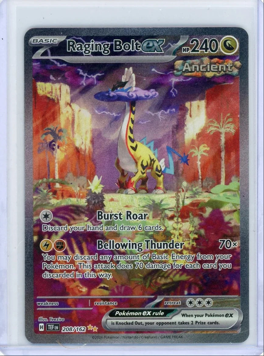 Raging Bolt ex Pokémon Temporal Forces Special Illustration Rare #208/162
