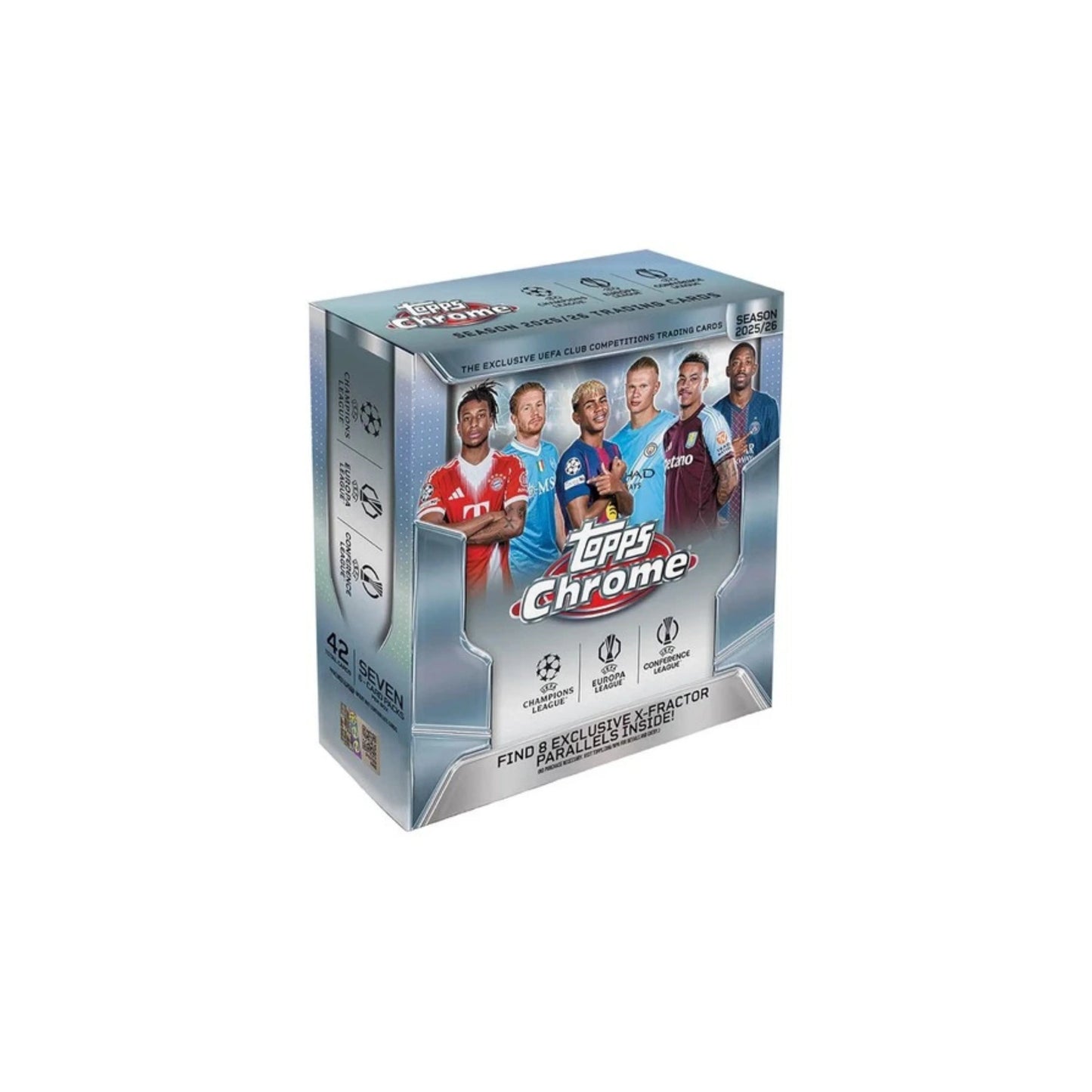2025-26 Topps UEFA Club Competitions Chrome Soccer Mega Box