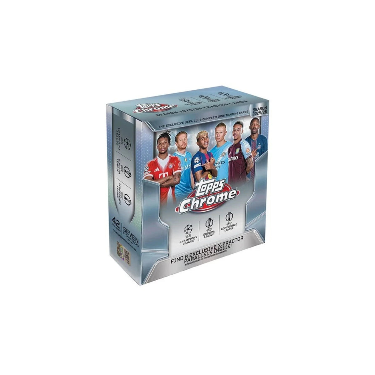 2025-26 Topps UEFA Club Competitions Chrome Soccer Mega Box