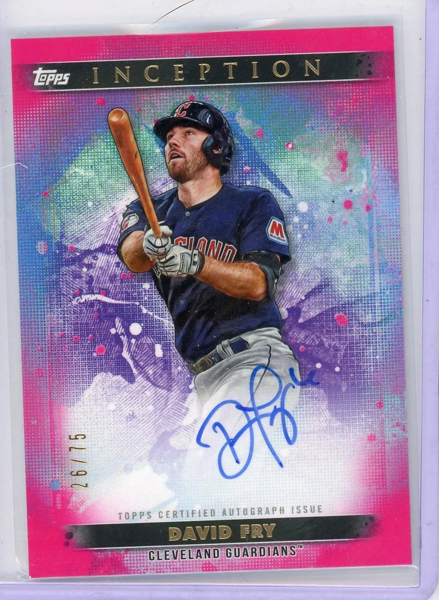 David Fry 2024 Topps Inception Autograph #'d 26/75