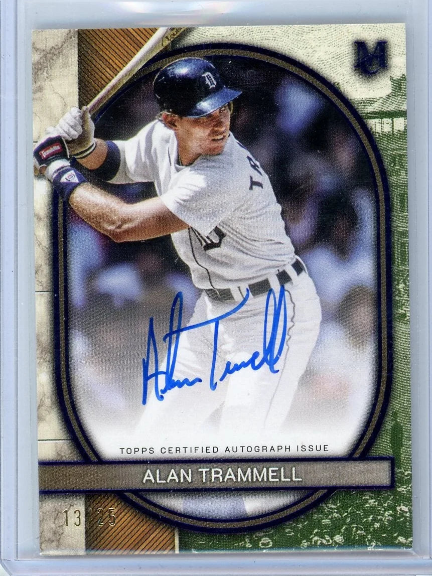 Alan Trammell 2025 Topps Museum Collection Autograph #'d 13/25