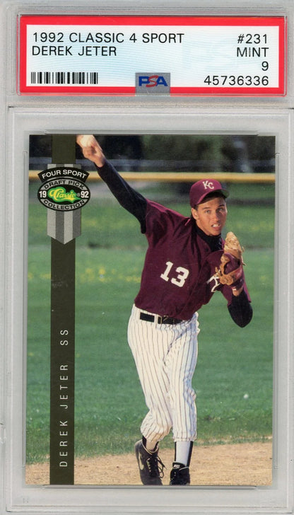 Derek Jeter 1992 Classic 4 Sport PSA 9
