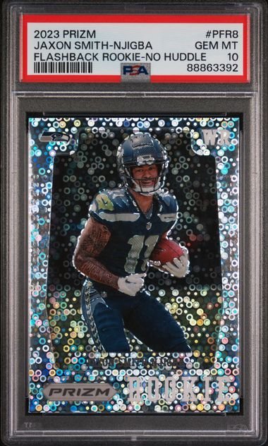 Jaxon Smith-Njigba 2023 Panini Prizm Flashback Rookie No Huddle PSA 10