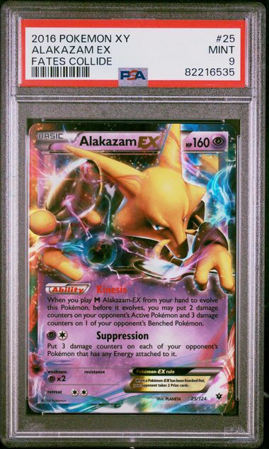Alakazam EX Pokémon Japanese Fates Collide #25/124 PSA 9