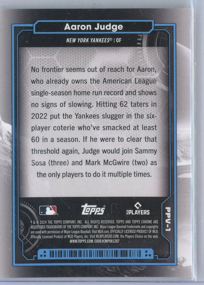 Aaron Judge 2024 Topps Cosmic Chrome Planetary Pursuit Venus