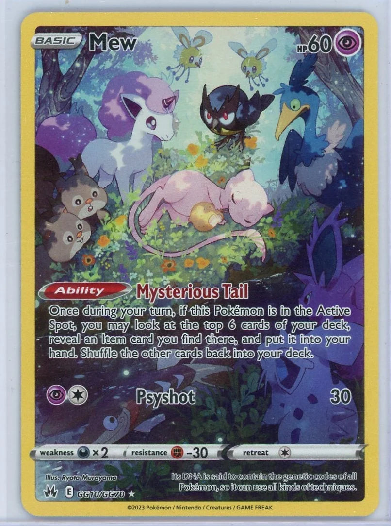 Mew Pokémon Crown Zenith Galarian Gallery Full-Art #GG10/GG70