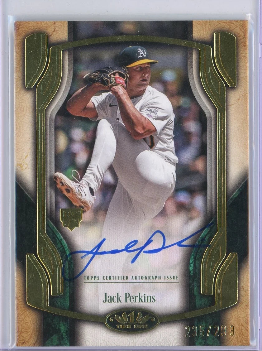 Jack Perkins 2026 Topps Tier One Break Out Auto #BOA-JP #'d /299