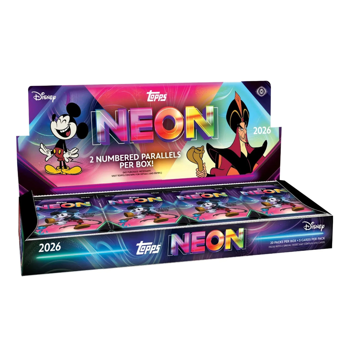 2026 Topps Disney Neon Hobby 12 Box Case