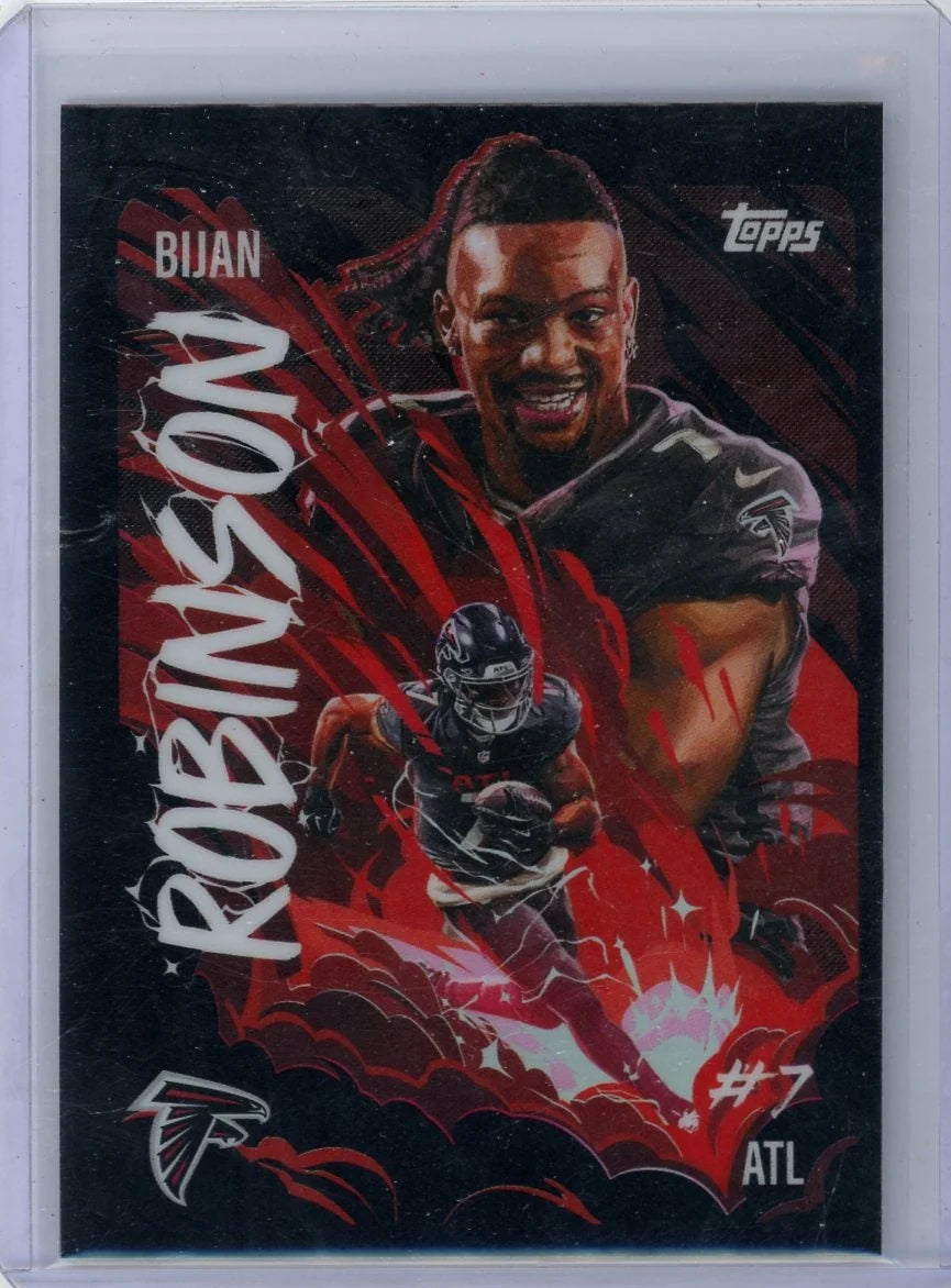 Bijan Robinson 2025 Topps Chrome Ultraviolet SP