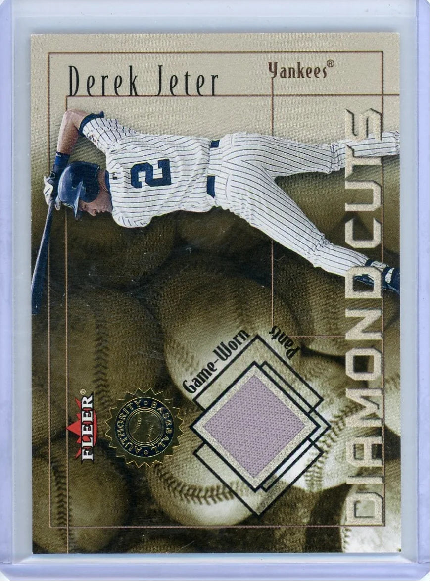 Derek Jeter 2001 Fleer Diamond Cuts Game Used Relic
