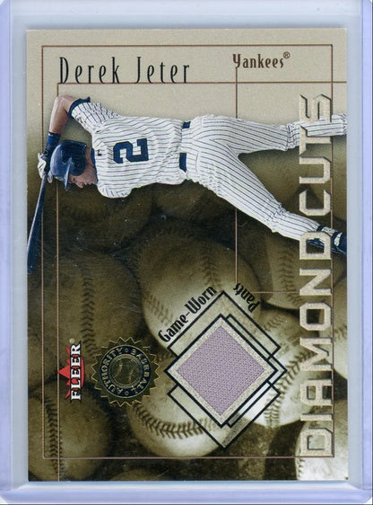 Derek Jeter 2001 Fleer Diamond Cuts Game Used Relic