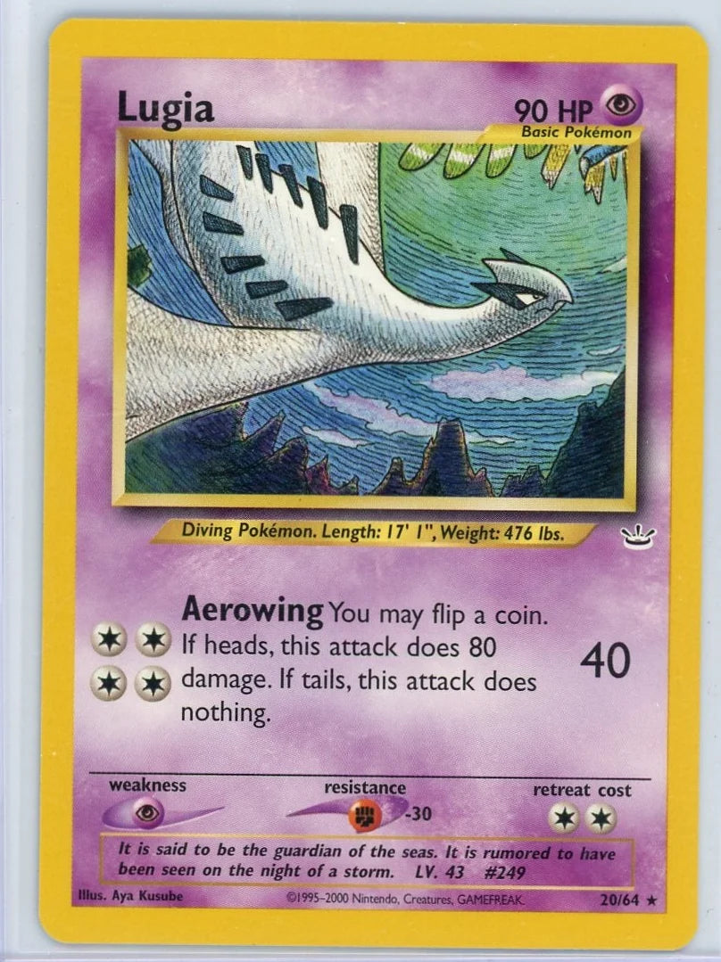 Lugia 2000 Pokemon Neo Revelation non holo #20/64