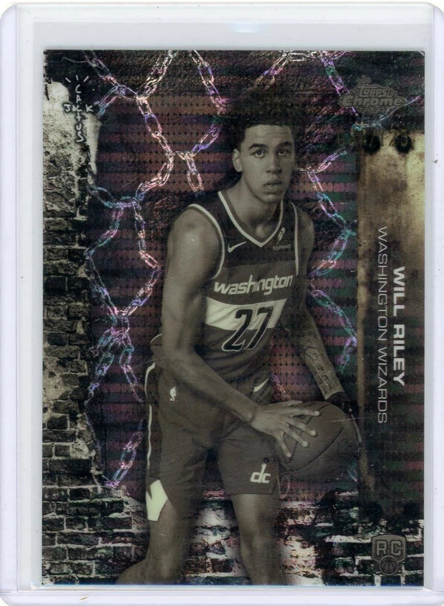 Will Riley 2025-26 Topps Chrome X Cactus Jack Refractor RC #'d 034/125
