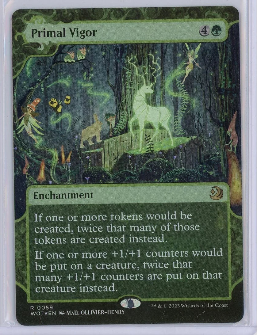 Primal Vigor Magic the Gathering Wilds of Eldraine #0052 Foil