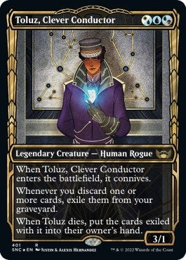 Toluz, Clever Conductor (Gilded Foil) (401) (Streets of New Capenna)