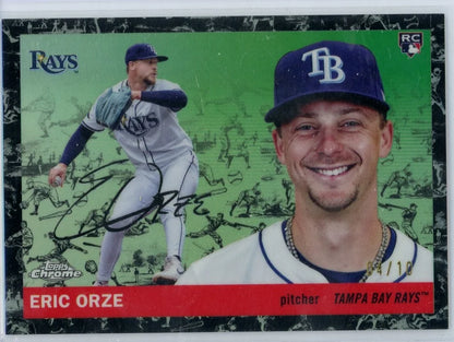 Eric Orze Topps Chrome Platinum Baseball #'d 4/10