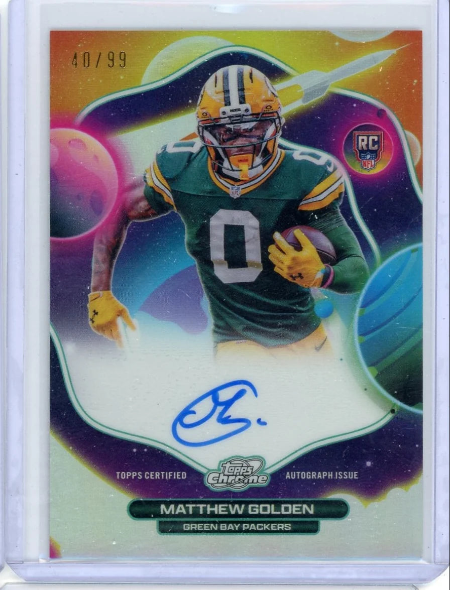 Matthew Golden 2025 Topps Cosmic Autograph #'d 40/99