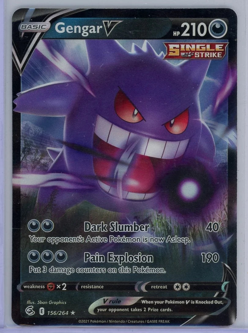 Gengar V Pokémon Fusion Strike Ultra Rare #156/264