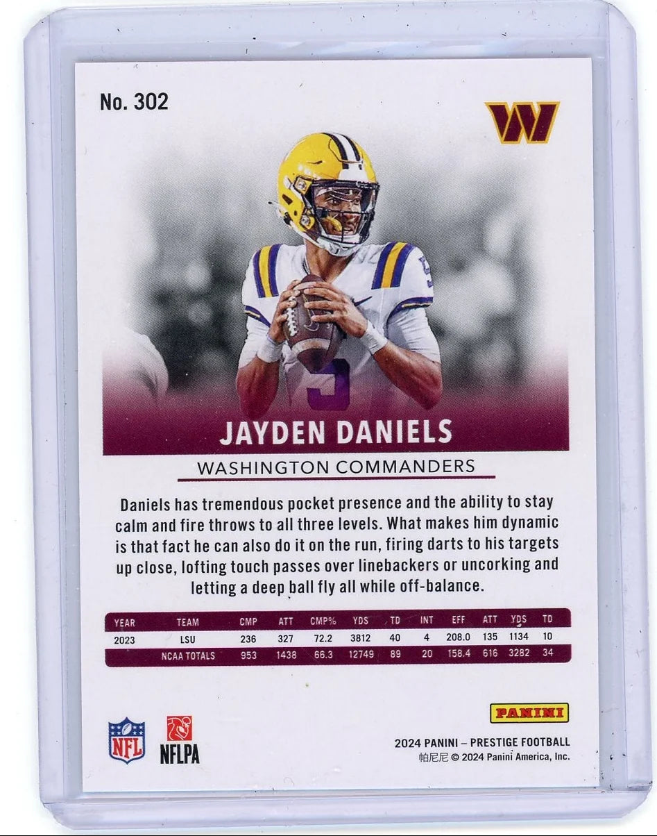 Jayden Daniels 2024 Panini Prestige Red Xtra Points RC #'d 900/999