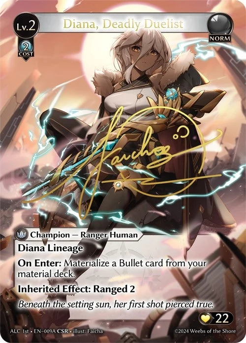 Diana, Deadly Duelist (CSR) (009A) (ALC1E) (009A) (Alchemical Revolution) (ALC)