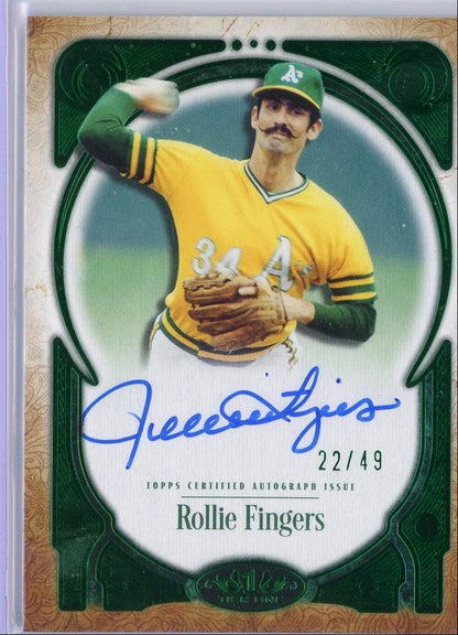 Rollie Fingers 2026 Topps Tier One Prime Performers Auto #PPA-RF #'d /49