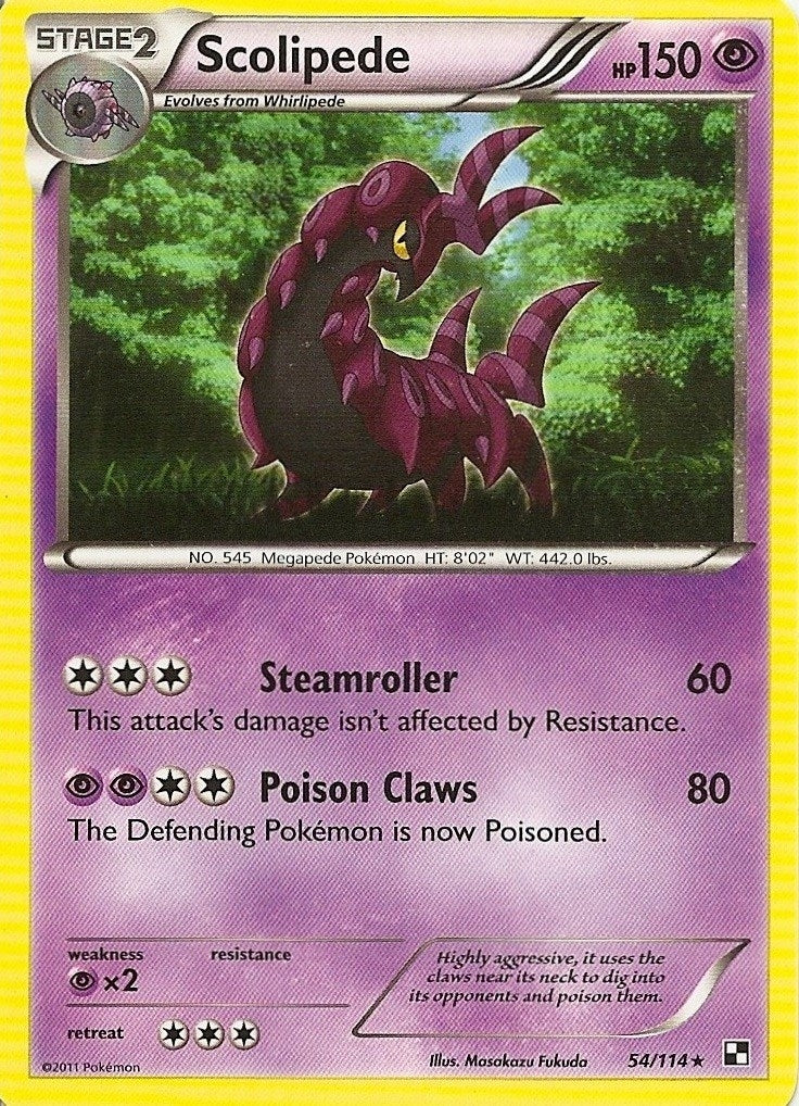 Scolipede - 54/114 (Cracked Ice Holo) (54/114) (Blister Exclusives) (BLE)