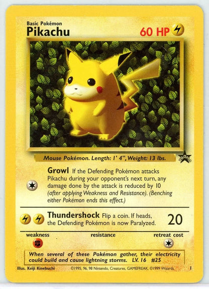 Pikachu Pokémon WoTC Black Star Promo #1
