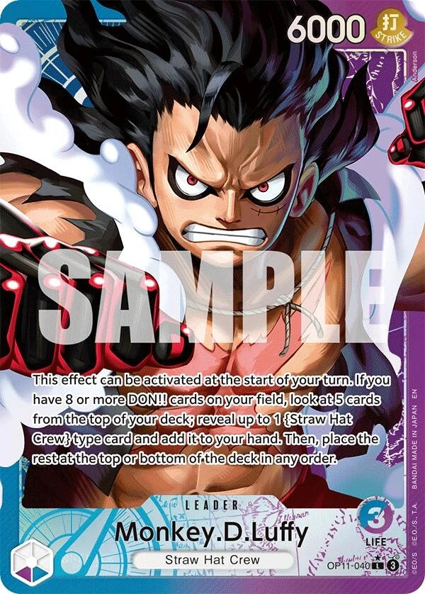 Monkey.D.Luffy (040) (Alternate Art) (OP11-040) (A Fist of Divine Speed) (OP11)