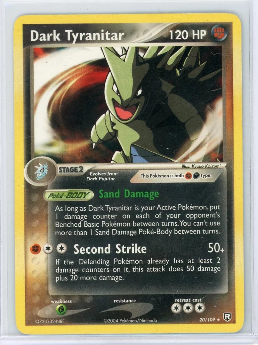 Dark Tyranitar Pokémon Team Rocket Returns Non Holo #20/109