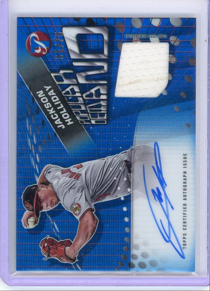 Jackson Holliday 2025 Topps Pristine Patch Auto #'d 65/75