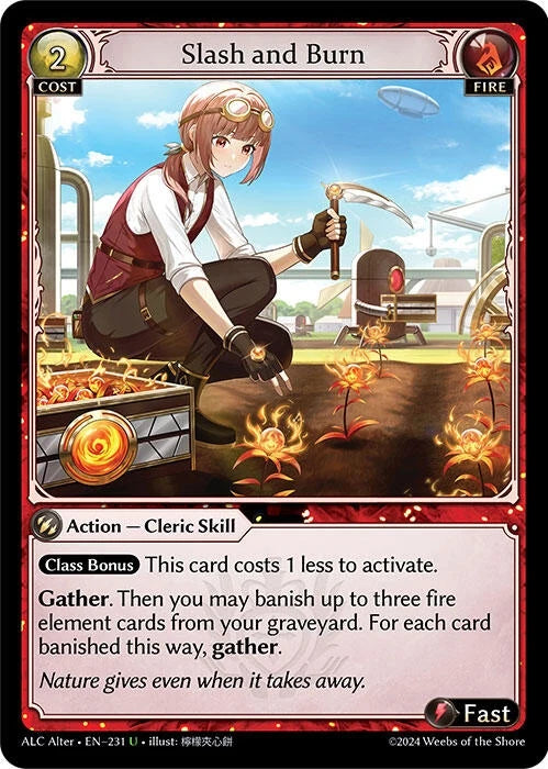 Slash and Burn (231) (Alchemical Revolution Alter Edition) (ALC Alter)