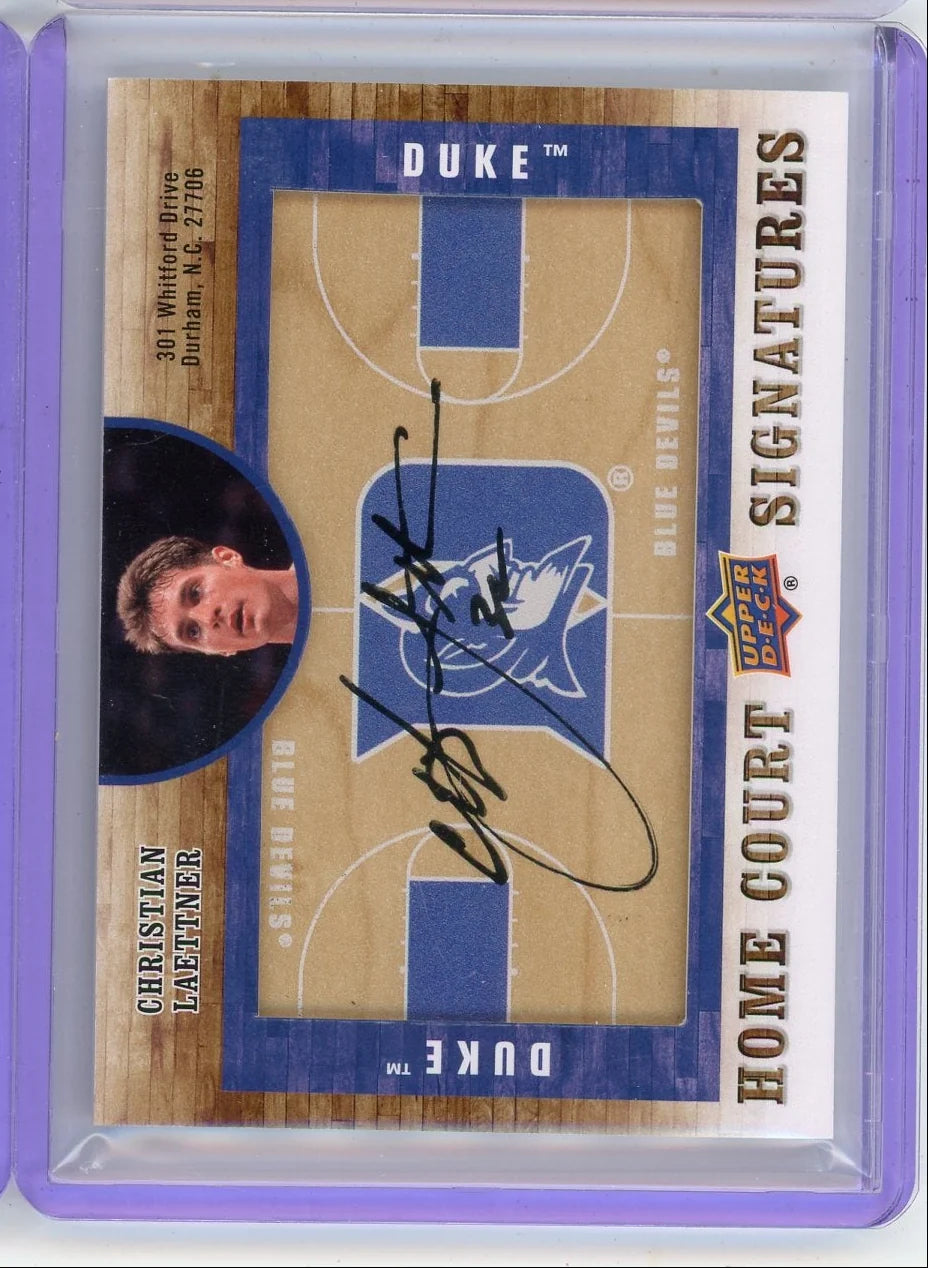 Christian Laettner 2011-12 Upper Deck Home Court Signatures