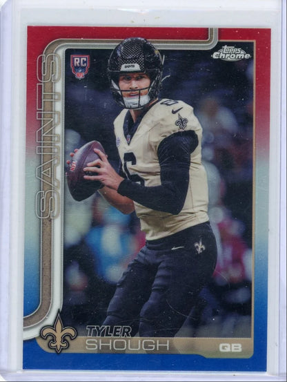 Tyler Shough 2025 Topps Chrome RWB ref. RC