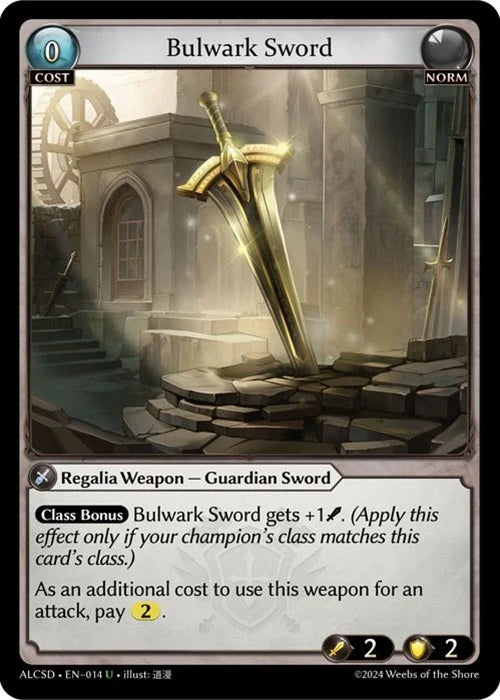 Bulwark Sword (014) (Alchemical Revolution Starter Decks) (ALCSD)