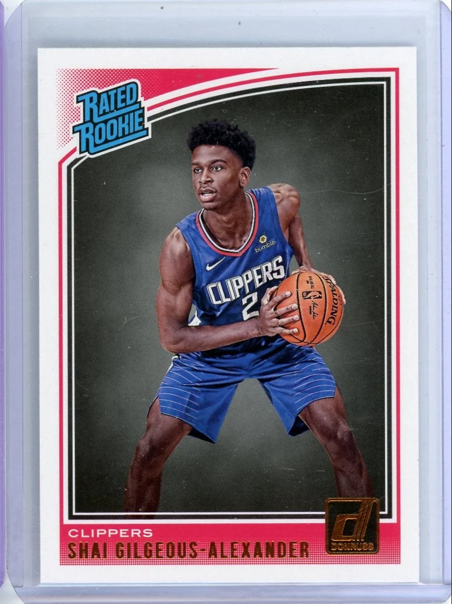 Shai Gilgeous-Alexander 2018-19 Donruss Rated Rookie #162